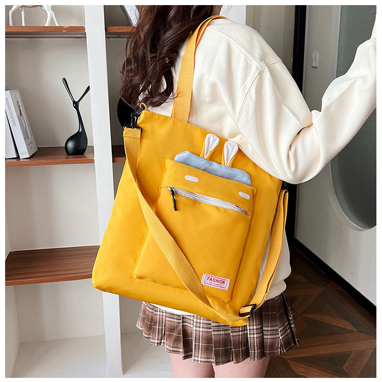 Korean style versatile single-shoulder bag 2024 New large-capacity casual bag for primary and secondary school students, ladies' ins style crossbody bag Specification drawing