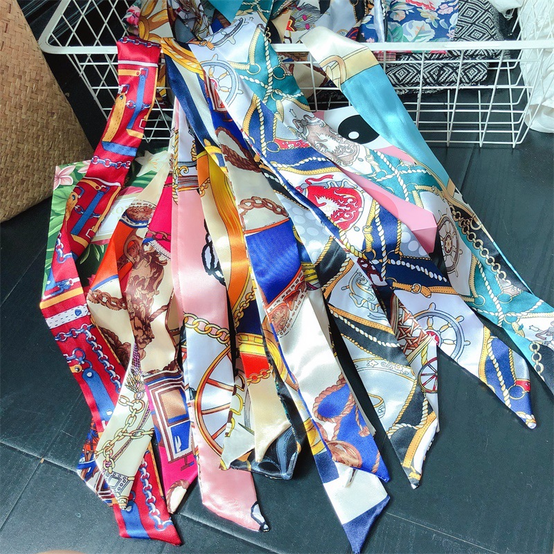 Bags, silk scarves, hanging ornaments, scarves, square scarves, printed headscarves, ties, headwear, silk scarves wholesale in stock, twill cotton details Picture