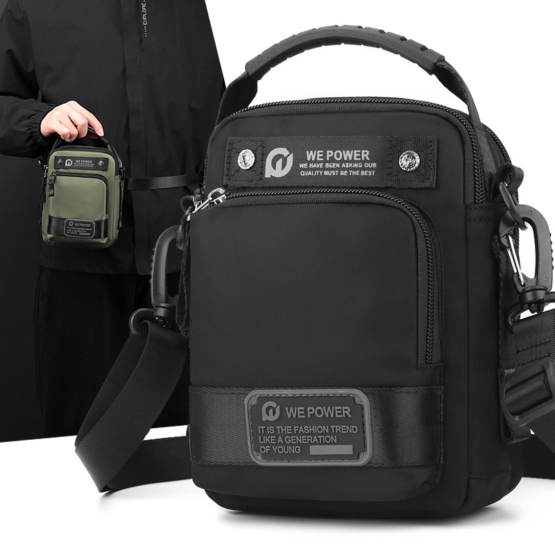 WEPOWER's new men's single-shoulder bag, waterproof outdoor multi-functional waist bag, fashionable, casual and versatile crossbody bag full figure