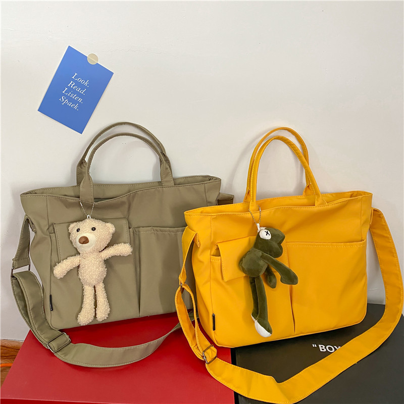 Korean version crossbody bag for women, simple and versatile school bag, 2022 new trendy large-capacity student single-shoulder bag crossbody bag full figure