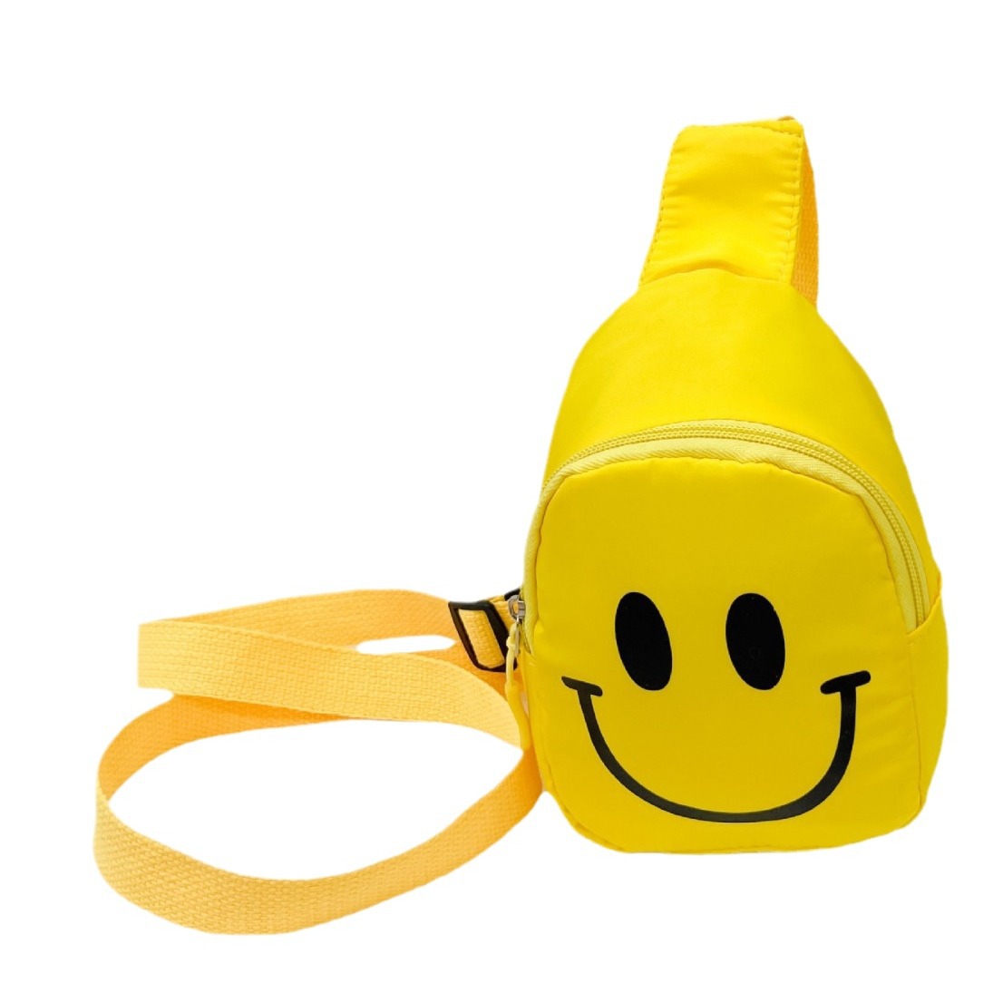 Smiling Face Children's crossbody Bag 2025 New style nylon trendy Boys' chest Bag, customized backpack for kindergarten babies and girls Item Picture