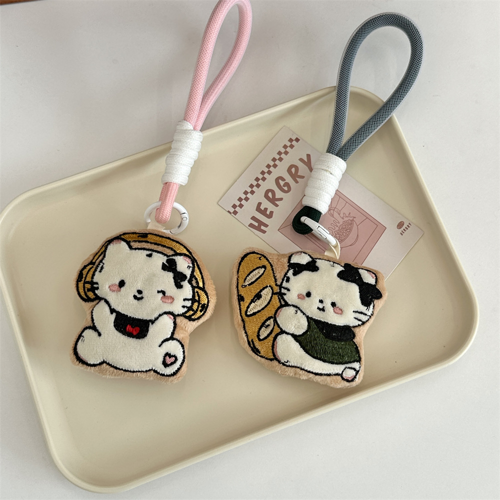L5343 Cute cartoon cat 3D figurine pendant, schoolbag pendant, key chain, girls' small gift bag decoration Application Scenario