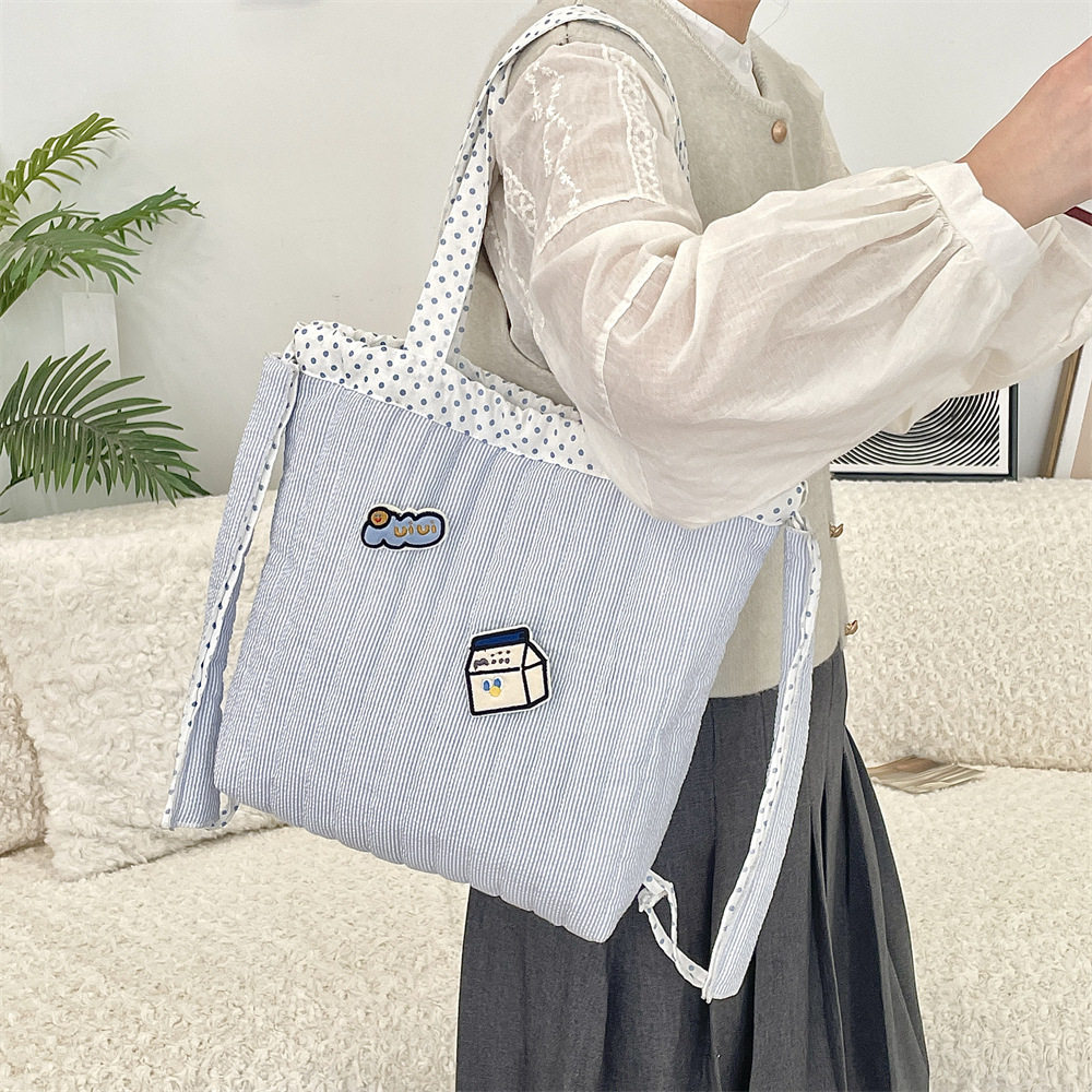 51161 ins New large-capacity single-shoulder bag, multi-purpose student drawstring backpack, two-in-one travel bag details Picture