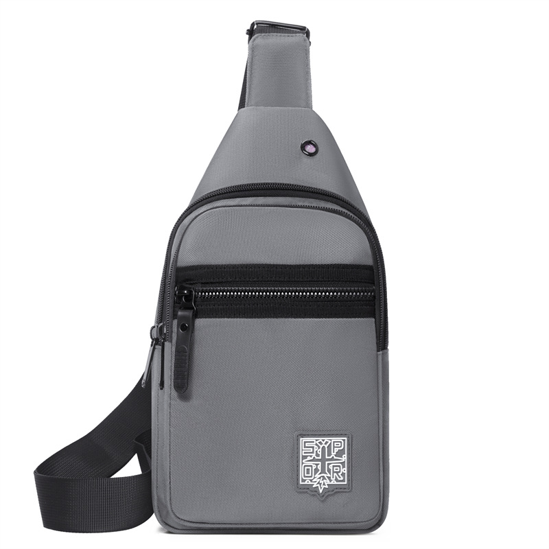 The new men's chest bag is casual and fashionable. It is suitable for outdoor sports and has a large capacity for commuting. It is a high-end crossbody bag trend Item Picture