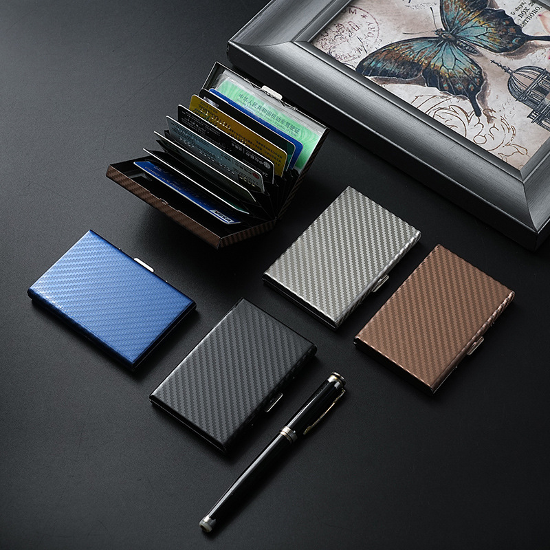 6-slot multi-functional stainless steel metal card box, card clamp, card case, large-capacity multi-organ card case, cross-border driver's license full figure