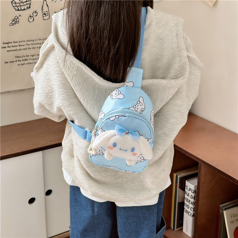 New cartoon cute children's bags for autumn and winter, coin purse, crossbody bag, Melody chest bag, casual girls' single-shoulder bag details Picture