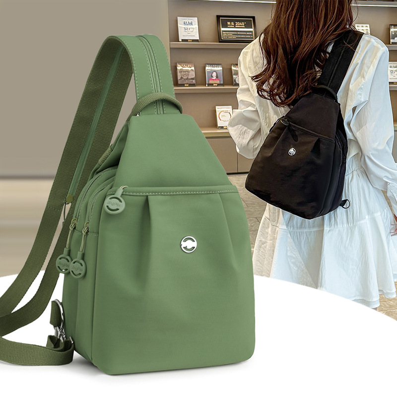 Cross-border backpack for women 2025 New style chest bag, lightweight commuting crossbody dual-purpose bag, sports travel and mountaineering small backpack Application Scenario