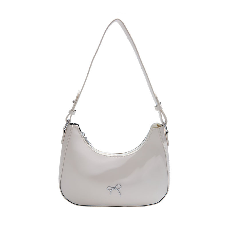 Fashionable hand-held shoulder bag 2025 new cross-border retro simple and versatile crossbody bag for women, crescent-shaped underarm bag for women Item Picture