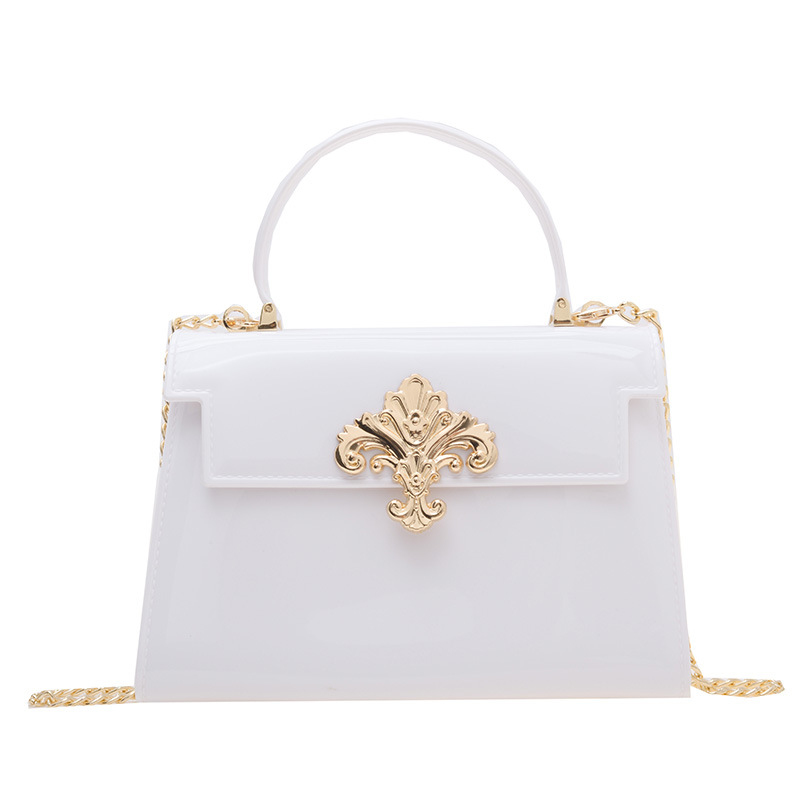 2025 Summer new style pvc women's Bag, jelly bag, fashionable chain bag Item Picture
