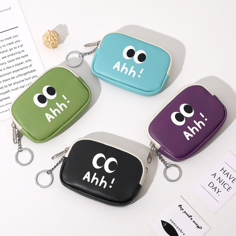 New cartoonish and cute coin purse pu mini coin bag with a niche design inspu storage bag for women full figure