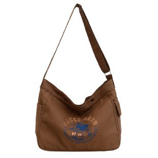 Wholesale large-capacity casual commuting women's single-shoulder bags, Korean-style trendy and fashionable handbags, LOGO printed canvas bags Item Picture