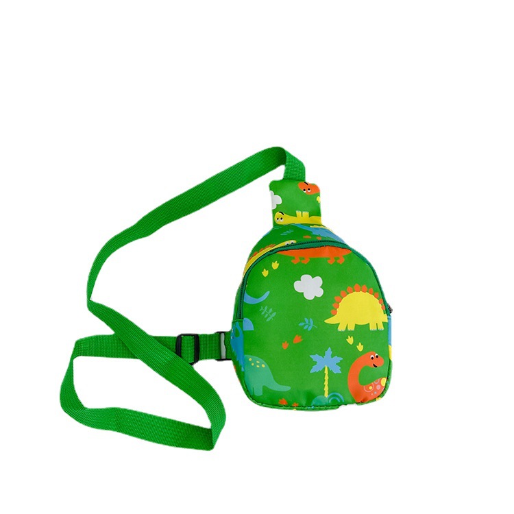 Children's bags, cute and playful dinosaur print baby coin purse, mother and baby supply, new foreign trade boys' and girls' chest bags Item Picture