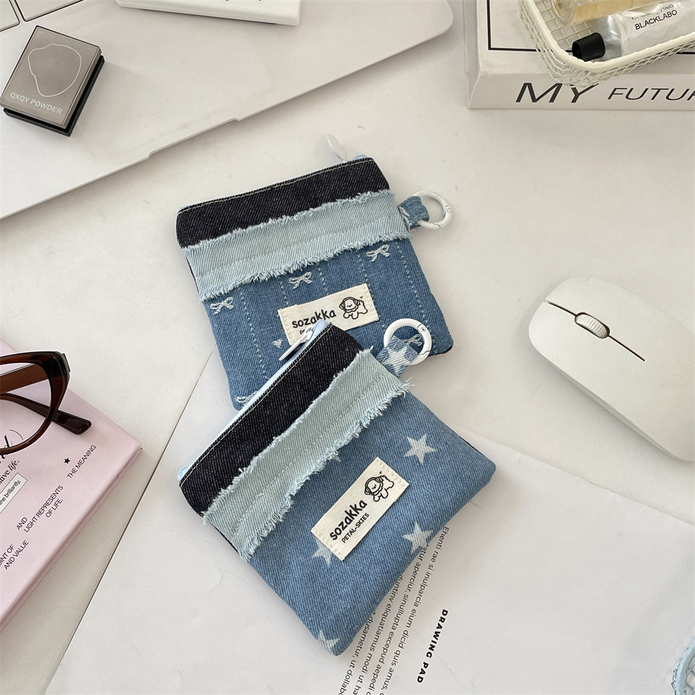 5742 Cute Patchwork Girl Portable multi-functional loose change Storage card case, bank card storage bag, card holder, card case Application Scenario