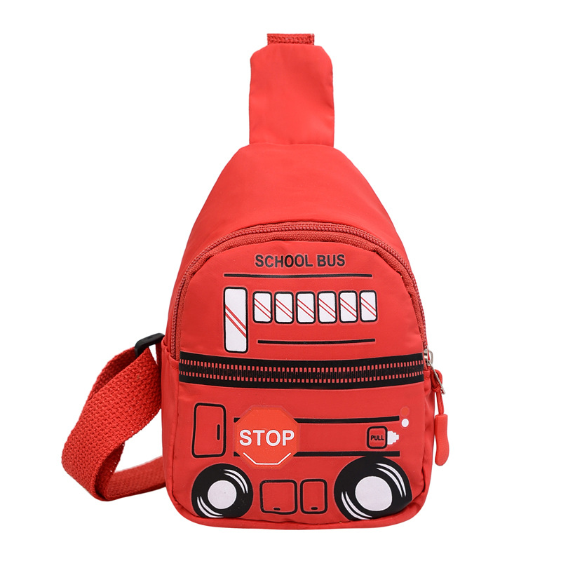 Summer new children's bags, Korean style cute car print girls' chest bag, fashionable and trendy children's coin purse wholesale Item Picture