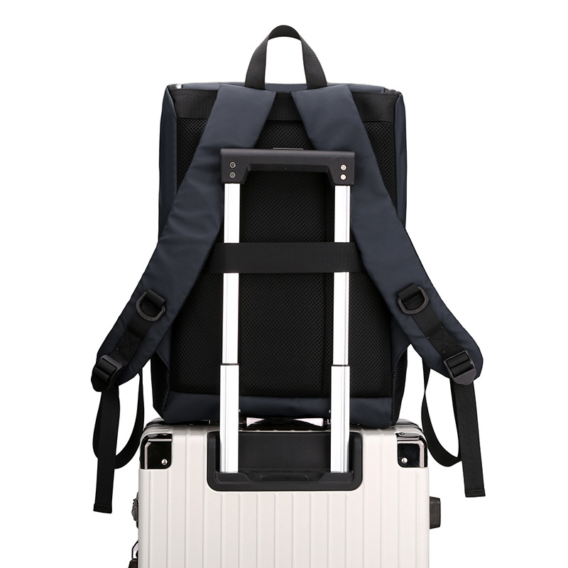 New men's casual backpack, trendy large-capacity backpack, business commuting computer bag, fashionable and casual men's bag, schoolbag Specification drawing