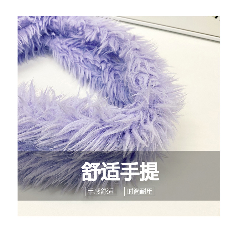 Plush toys, children's cartoon backpack, single-shoulder crossbody bag, girl's handbag, cute strawberry bear, Dingdang cat, versatile undefined