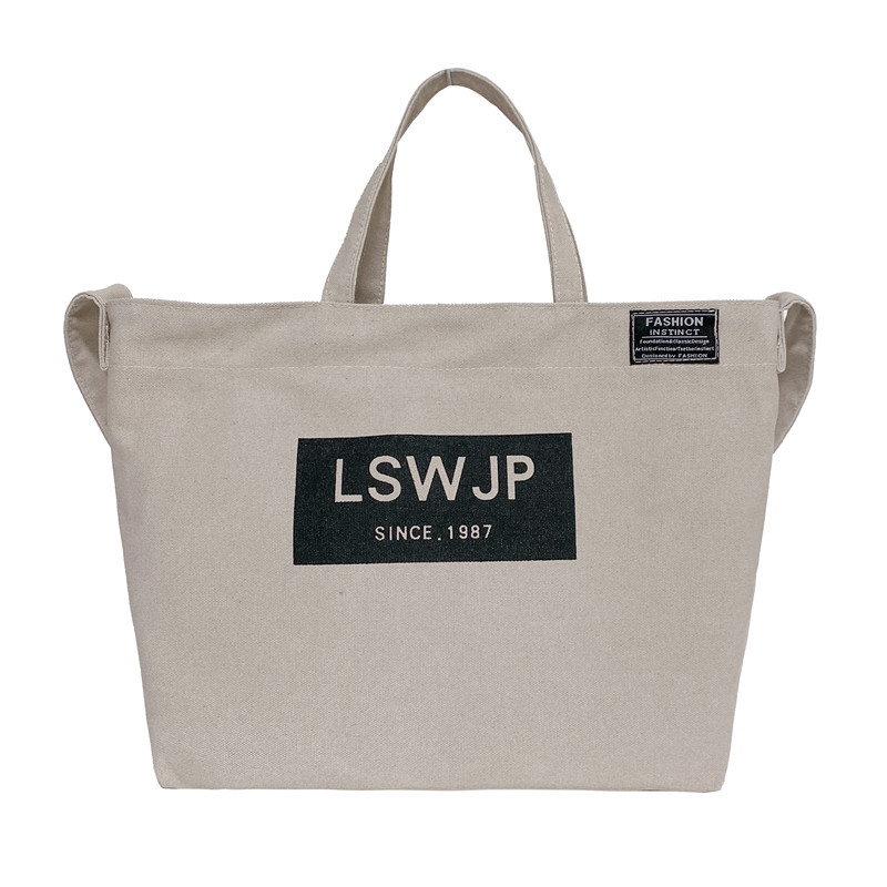 Canvas bag, small bag for women, 2022 new retro and versatile shoulder bag, casual and fashionable, large capacity crossbody bag, horizontal style Item Picture