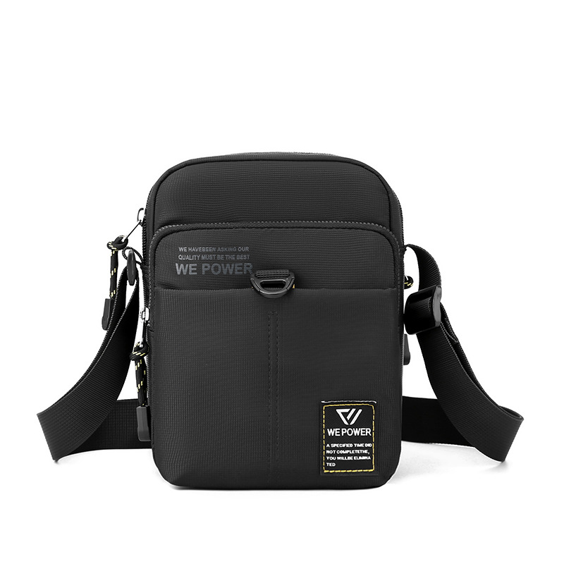 WEPOWER mini crossbody bag, Nylon fabric men's bag, casual functional men's single-shoulder bag, outdoor sports small backpack Item Picture