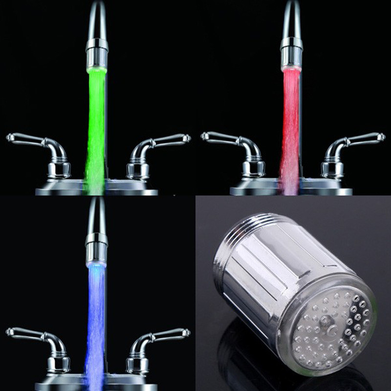 led faucet temperature control, three-color and seven-color self-changing, single-color light-emitting, color-changing faucet light, cross-border e-commerce SDF-A6 Specification drawing