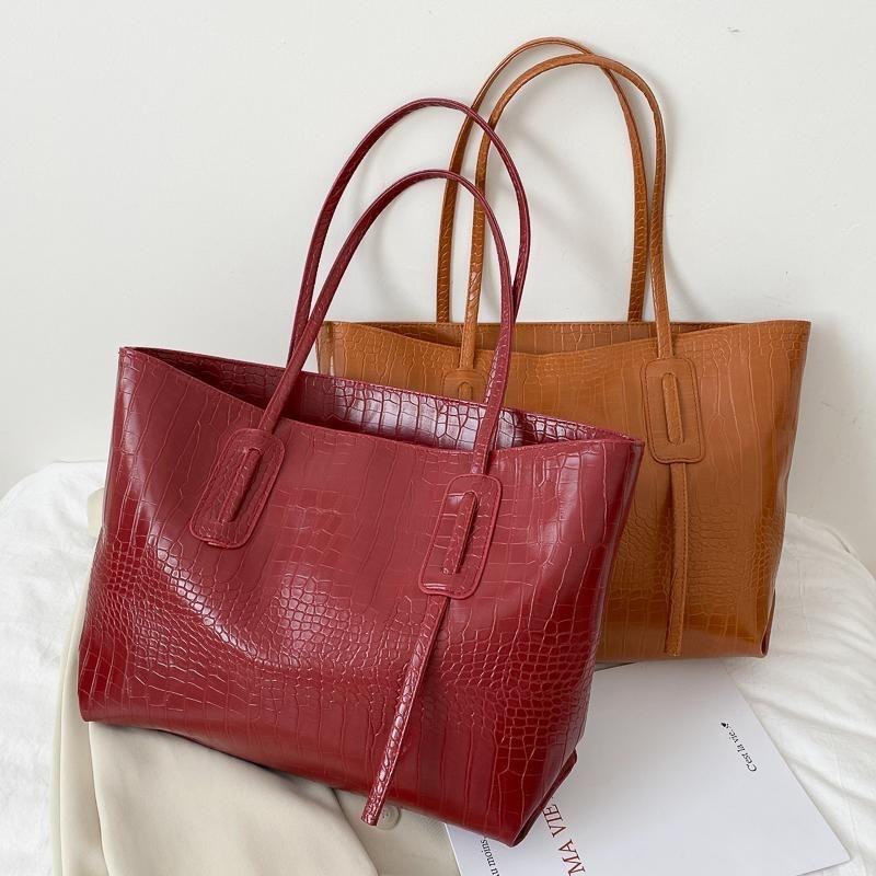 Simple and large-capacity bag 2025 new style, trendy and versatile single-shoulder bag, female Internet celebrity large-capacity hand-held tote bag details Picture