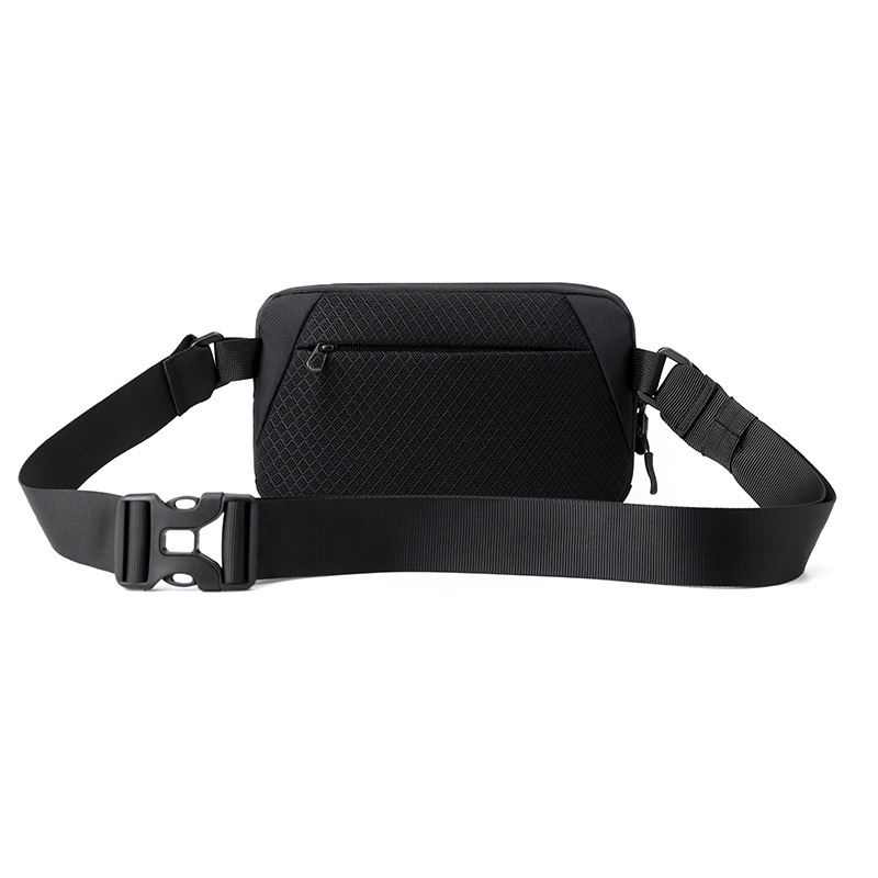 New men's trendy chest bag, crossbody bag, outdoor travel waist bag, fashionable and simple single-shoulder bag, small cross bag, cross-border exclusive Specification drawing