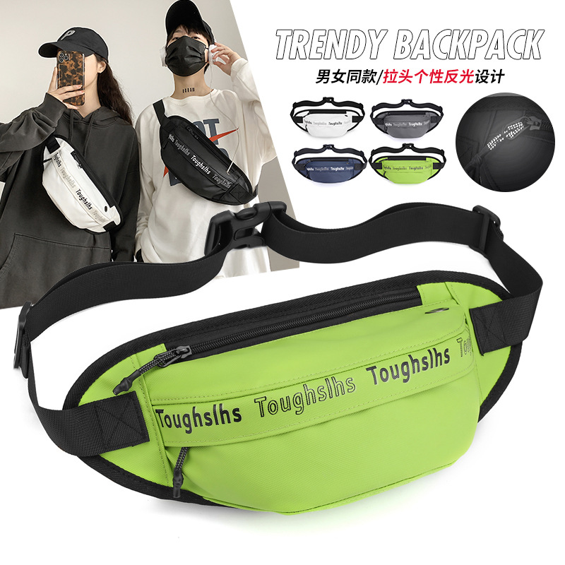 New trendy men's and women's waist bags, Korean waterproof chest bags, outdoor single-shoulder crossbody bags, phone bags, travel small bags details Picture