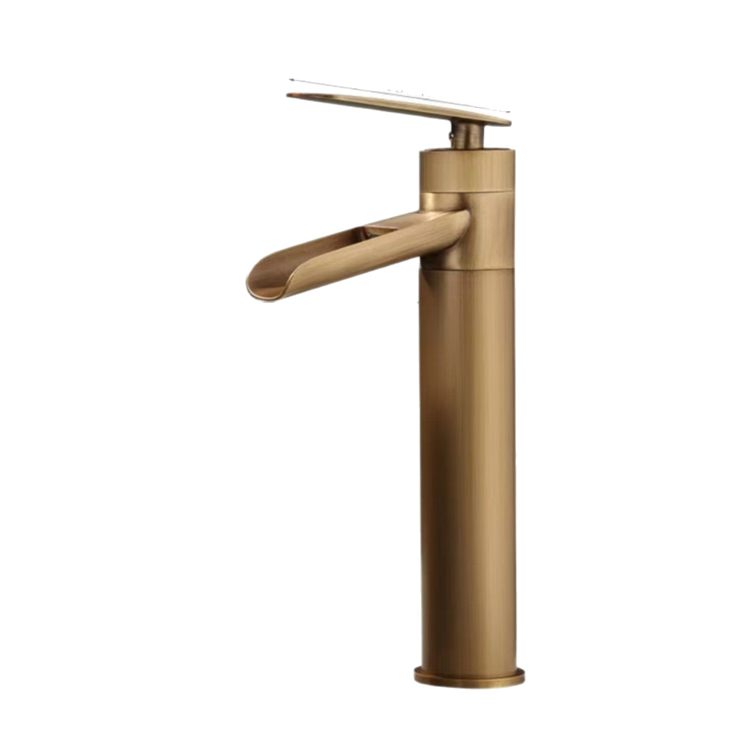 Cross-border wholesale of antique-style kitchen cold and hot washbasins, retro indoor and outdoor pure copper and all-copper faucets, complete bathroom factory Item Picture