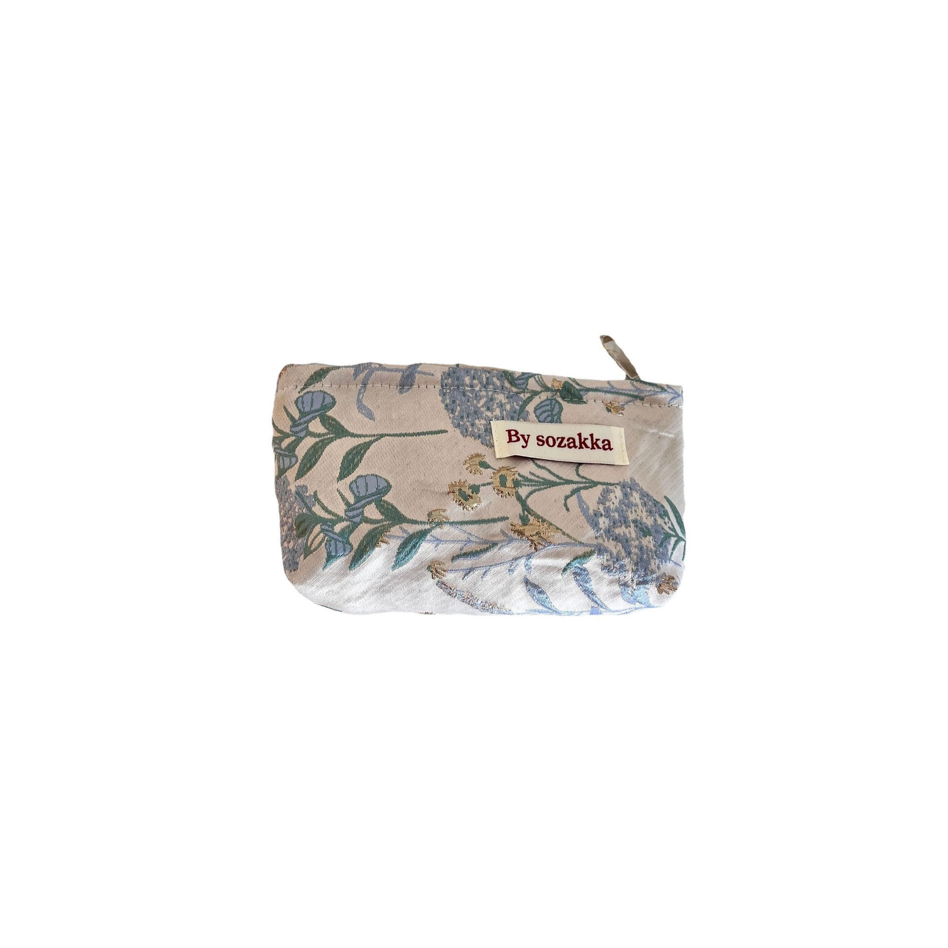 26229 textured jacquard high-end small cosmetic bag, mini mouth red envelope, portable miscellaneous items and loose change storage bag Item Picture