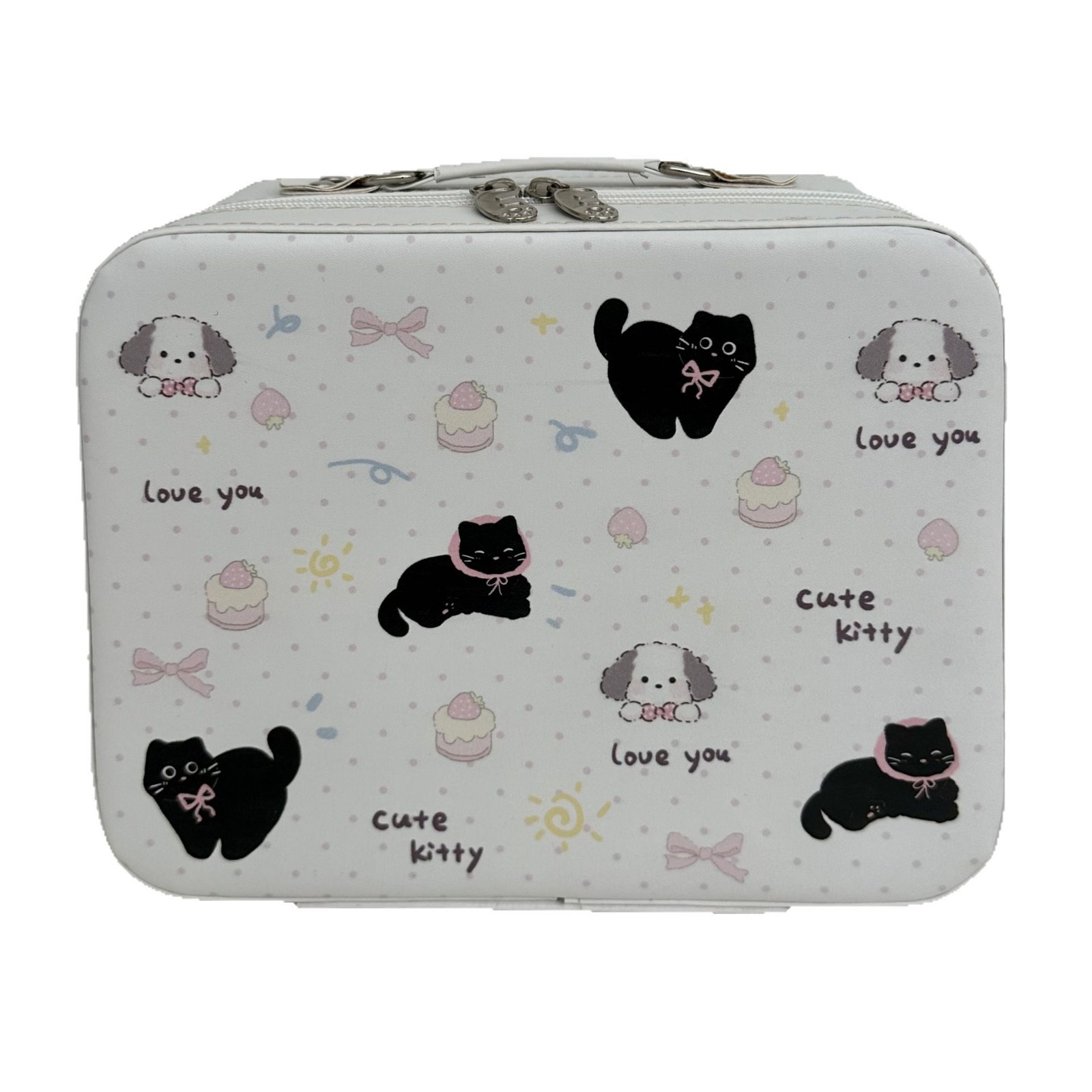 Original cartoon makeup box 2025 new model, high appearance level, large capacity skin care product storage bag, hand-held makeup bag for women Item Picture