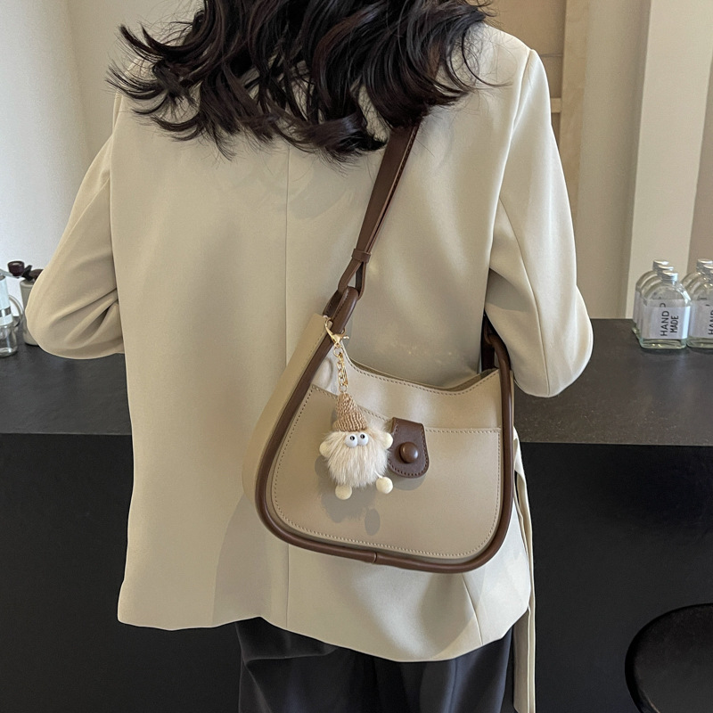 Retro and elegant casual tote bags are selling well. Korean style fashionable and fresh handbag, commuting crossbody single-shoulder bag, cross-border details Picture