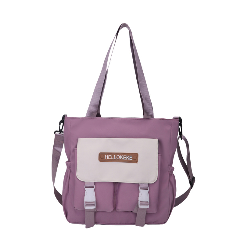 The 2024 new large-capacity casual Harajuku style crossbody bag and the trendy, simple and color-matched single-shoulder bag are selling well Item Picture