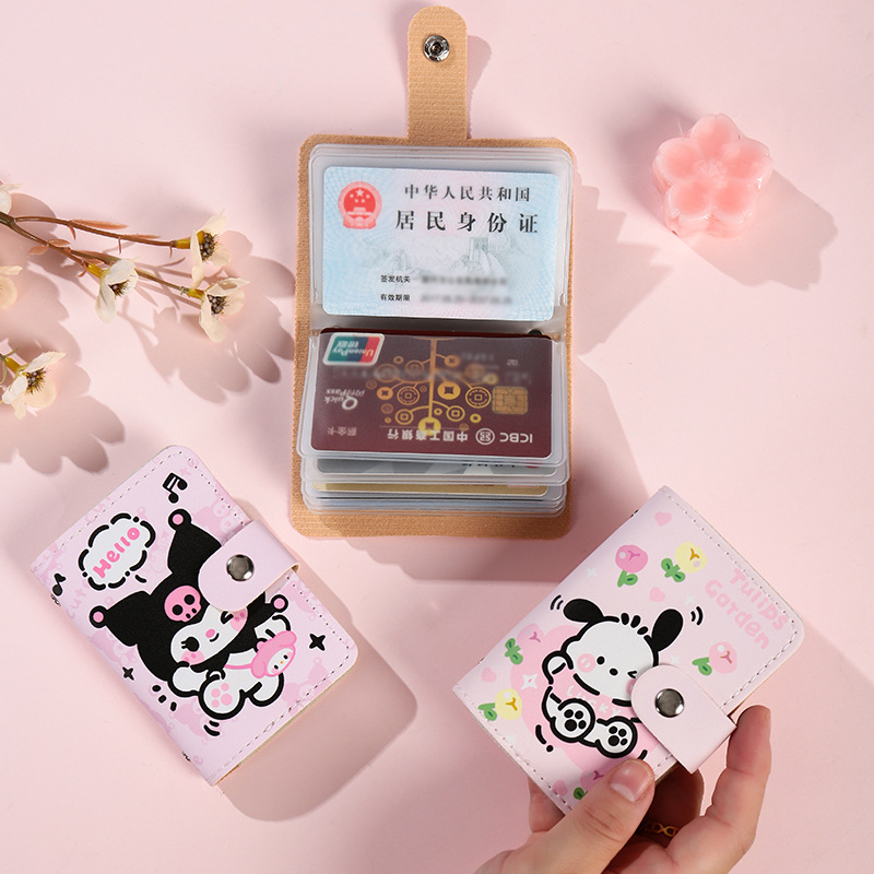 A new large-capacity mini mini card case with multiple parking Spaces for women, a popular online celebrity, and a cute demagnetized driving license details Picture