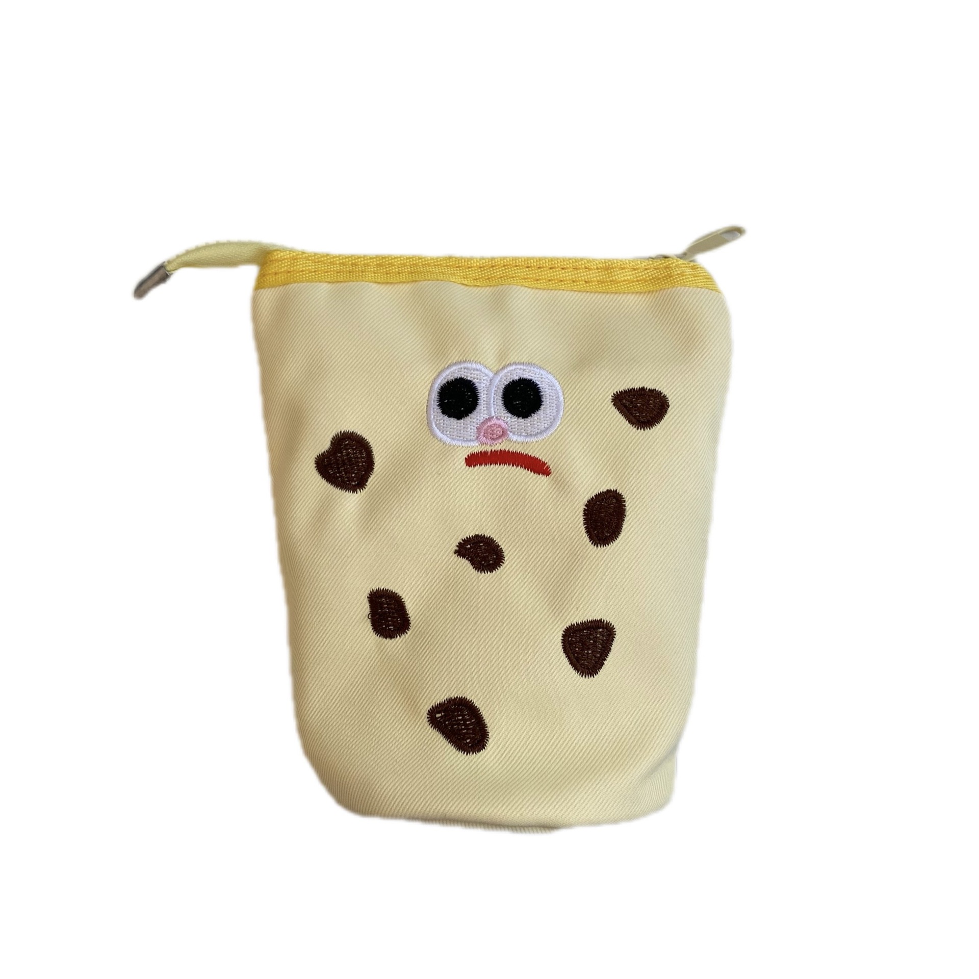 Cartoon cookie pen case, high appearance level, pen barrel style pen case, creative vertical flip stationery storage bag, student cylinder pencil case Item Picture