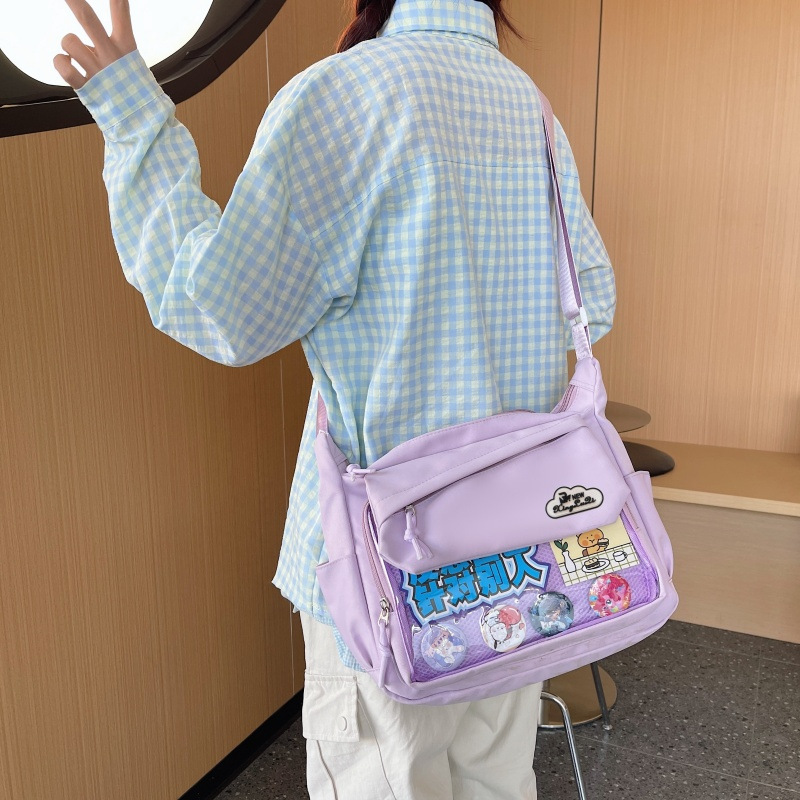 Japanese-style pain bag, children's chest bag, 2025 new 2D millet bag, trendy, fashionable and sweet crossbody single-shoulder bag Specification drawing