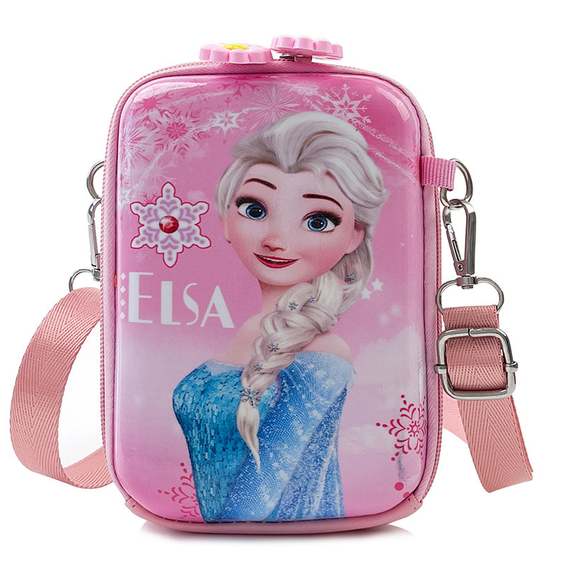 New 2024 Children's bags: Trendy and stylish girls' crossbody bag, cute ice and snow princess single-shoulder bag, baby mobile phone case undefined