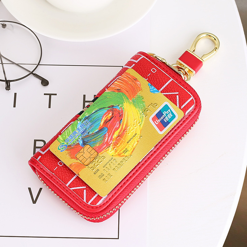 European and American fashionable large-capacity organ bee card case, exquisite anti-theft, anti-brush, anti-demagnetization, cross-border specially designed explosive ID card case Specification drawing