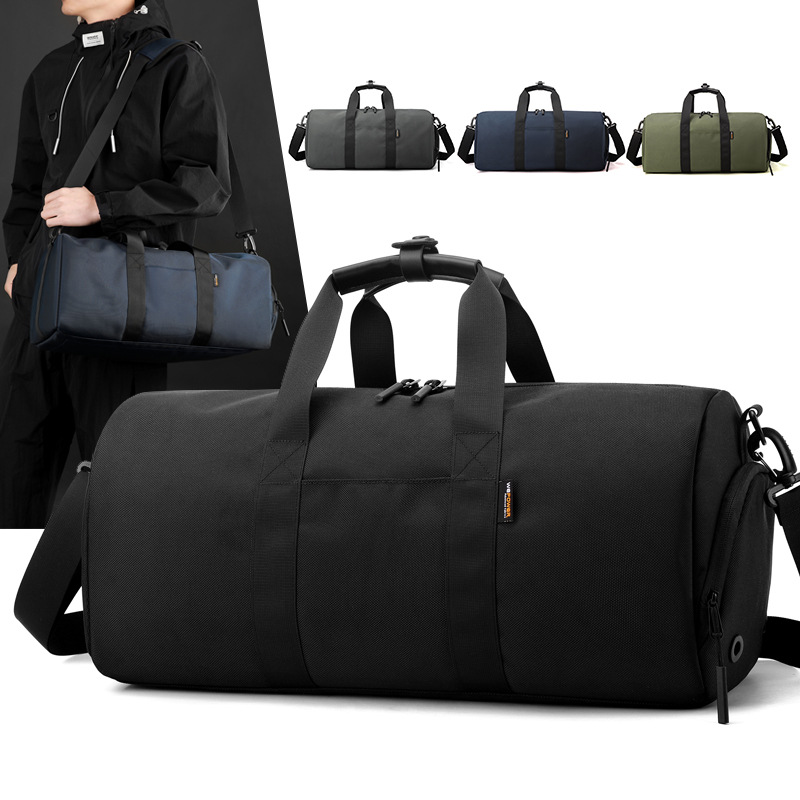 WEPOWER's new solid-color minimalist fitness bag, multi-functional yoga bag and large-capacity dry-wet separation travel bag full figure