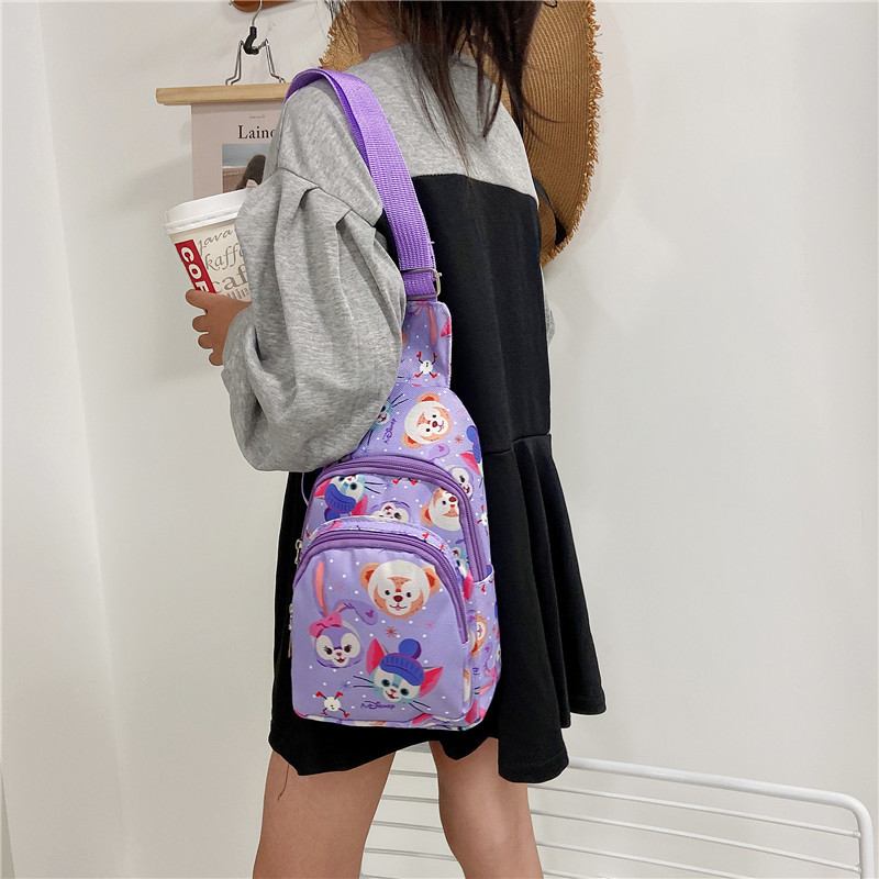 Cute children's crossbody bag 2022 new style trendy cartoon Star Delu single-shoulder bag for boys and girls chest coin purse Specification drawing