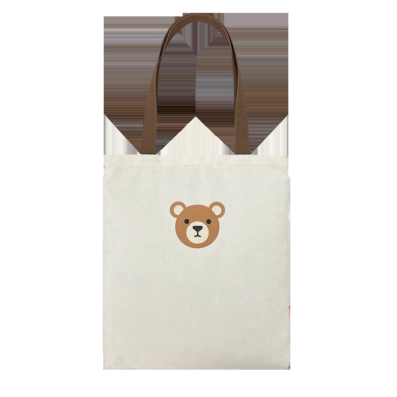 The 2022 new trendy women's canvas bag, a retro and cute student ulzzang canvas bag for women Item Picture