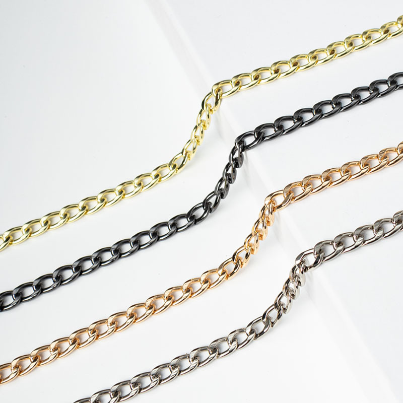 Chain bag strap, bag chain luggage accessories, bag strap replacement, underarm shoulder strap, crossbody metal wallet chain, shoulder strap full figure