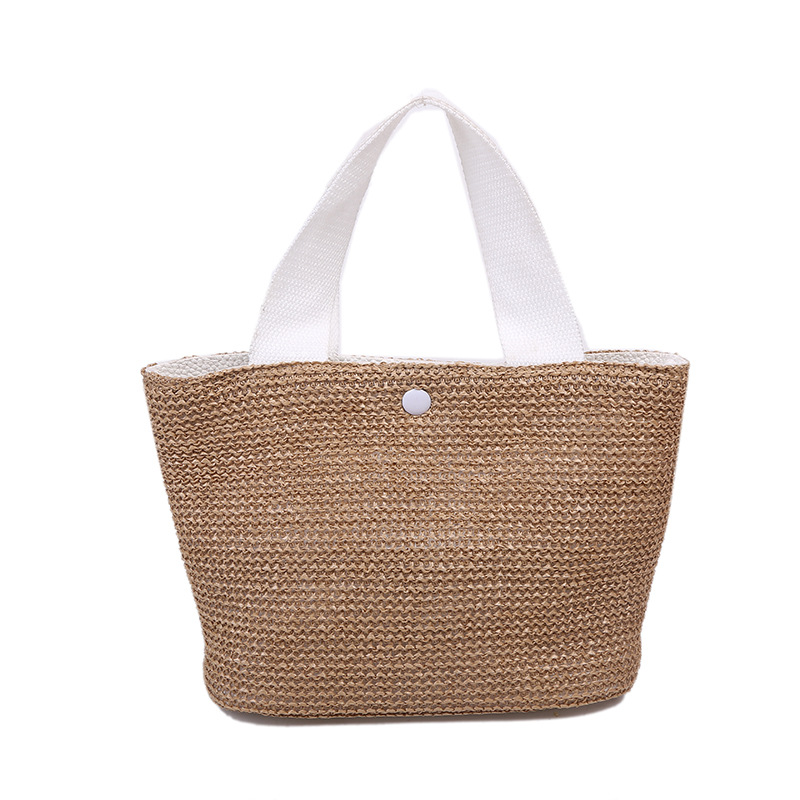 ins2020 New trendy summer beach vacation fashion woven bag, retro handbag, straw woven bag for women Item Picture