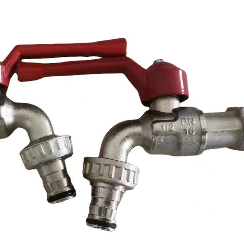 Hot-selling zinc alloy faucets for foreign trade, washing machine water outlets, garden outdoor faucets, mop sinks, four-inch faucets Application Scenario