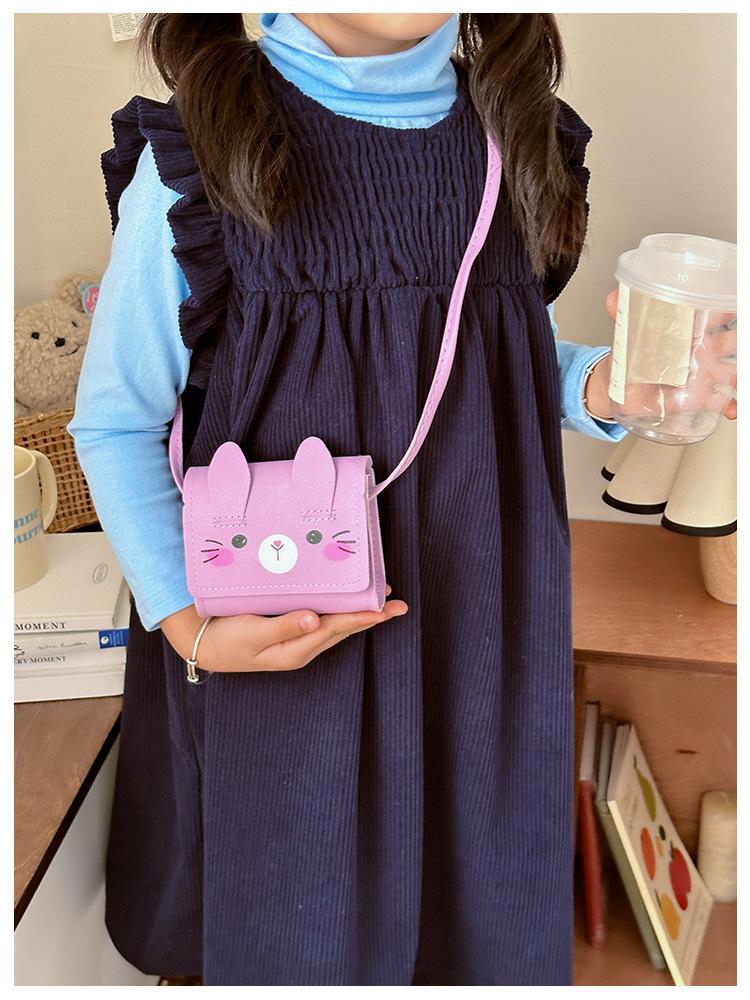 2024 New cute cartoon mini children's crossbody coin purse for kindergartens, Korean version of Korean girls' single-shoulder girls' bag undefined