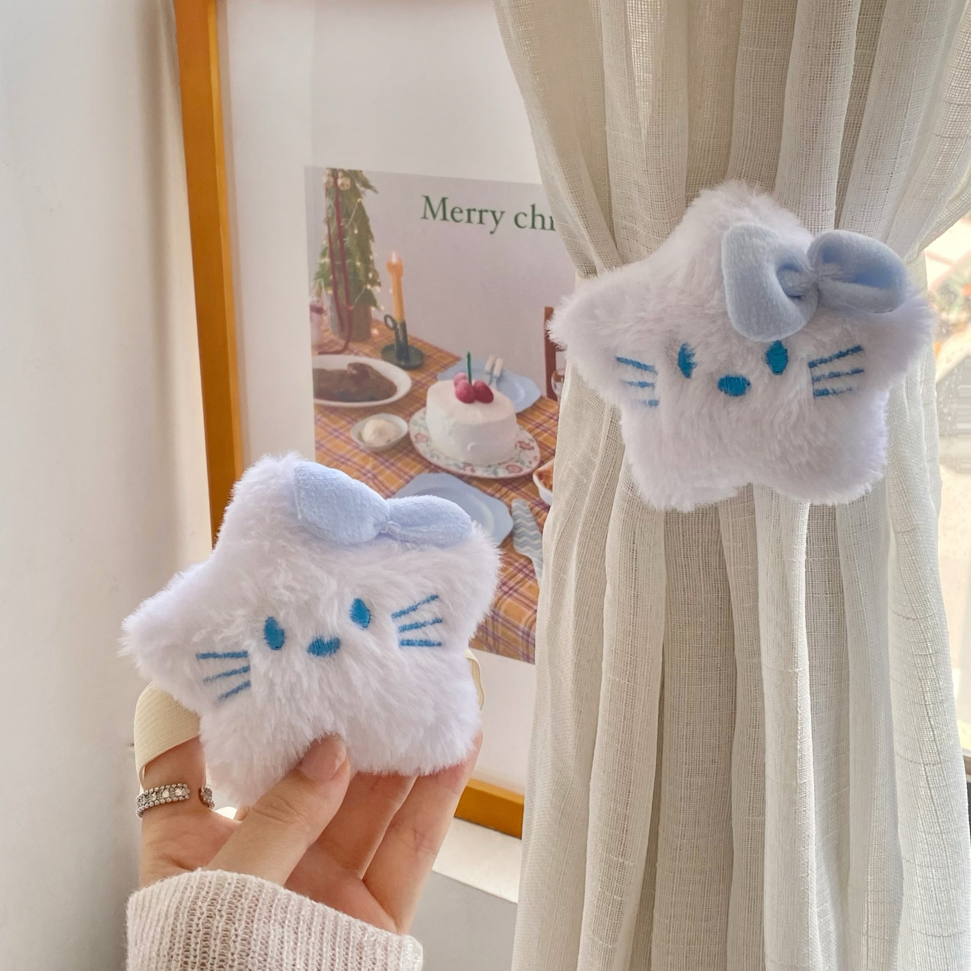 Cute star curtain strapping, new home bedroom curtain decorative buckle, creative binding strap, decorative strapping Specification drawing