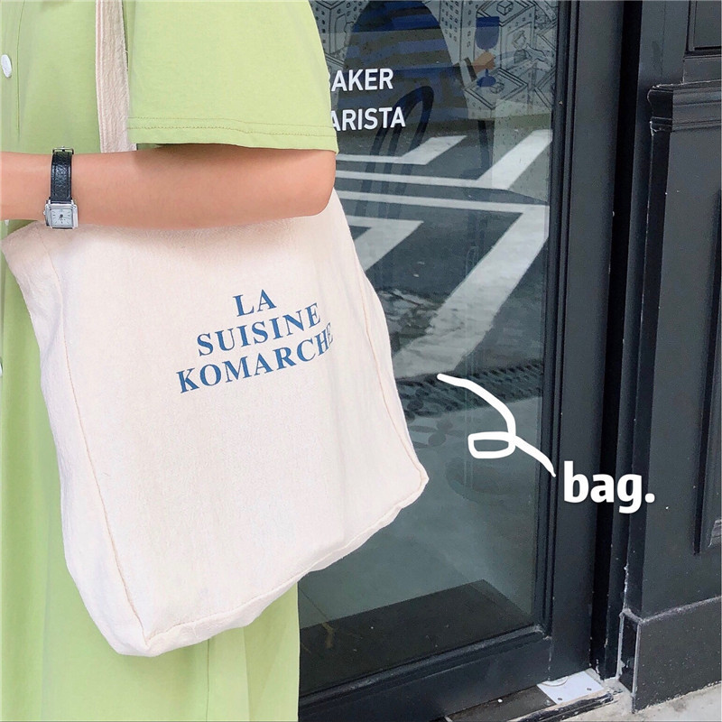 【 In Stock 】96152 Korean fresh and clean handbag, single-shoulder bag wholesale, student casual hand-held shopping bag for women details Picture