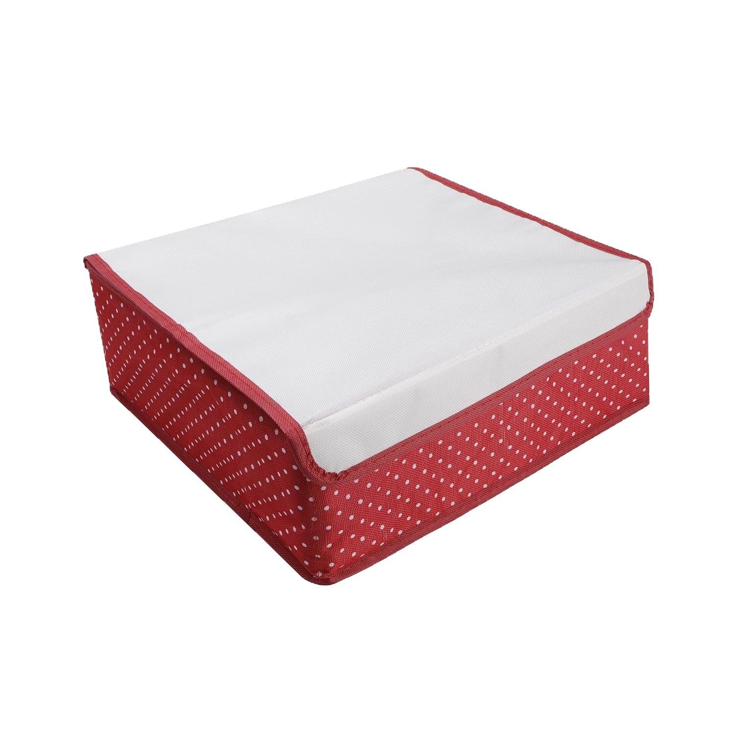 Fabric underwear storage box, bedroom wardrobe with cover dust-proof box, multi-compartment storage box for girls' dormitory clothes organization box Item Picture