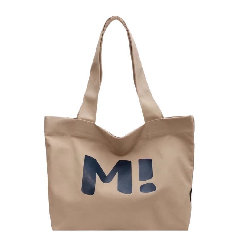 Canvas bag for women, large capacity, sturdy supermarket shopping bag, simple and versatile, 2024 new single-shoulder hand-held tote bag Item Picture