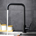 304 stainless steel hot and cold dishes, kitchen faucet, baked paint, black and white sink, household sink faucet Specification drawing