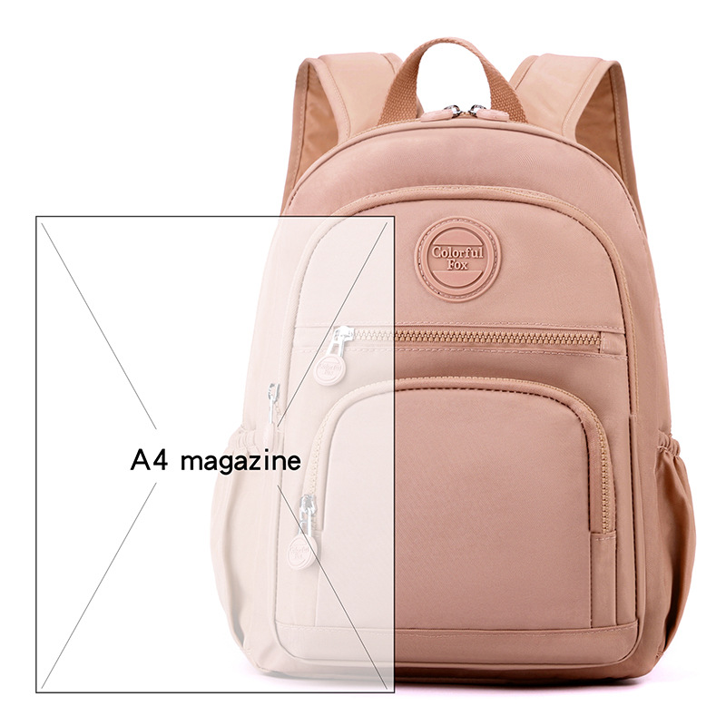Colorful Fox's new multi-layered backpack, a Korean-style fashionable and trendy backpack, and a simple outdoor travel bag Item Picture