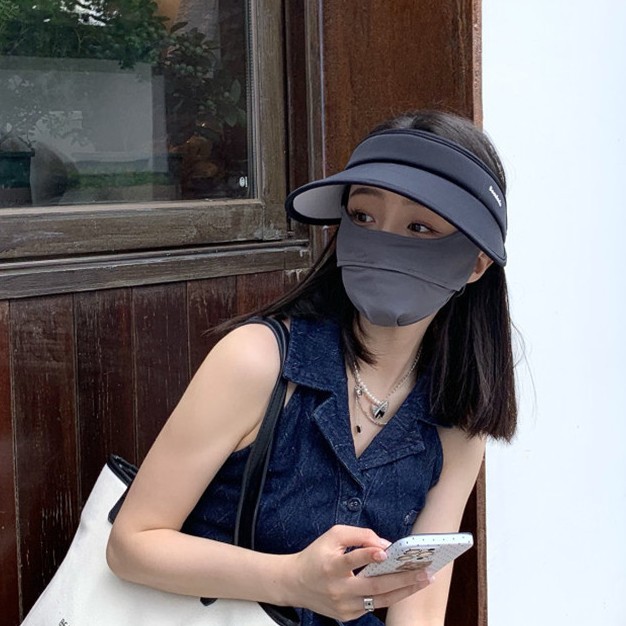 Summer new style summer wide-brimmed sun protection hats, women's UV protection sun hats, open-top hats, cycling sun hats Application Scenario